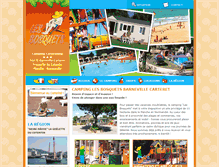 Tablet Screenshot of camping-lesbosquets.com